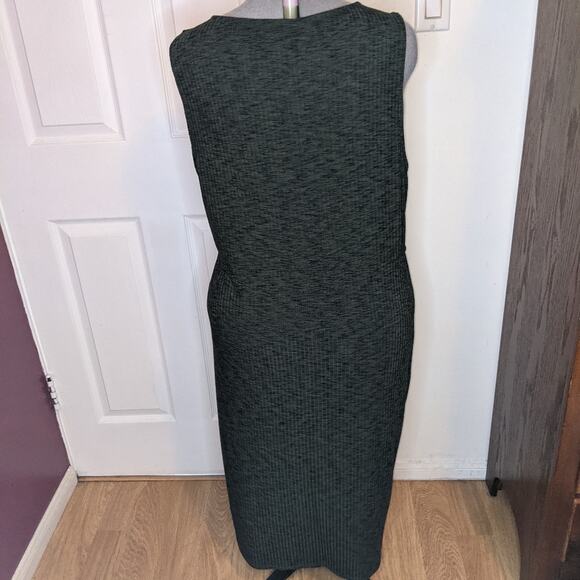 Torrid Olive Green Rib Knit Bodycon Midi Tank Dress 6x - Picture 12 of 12